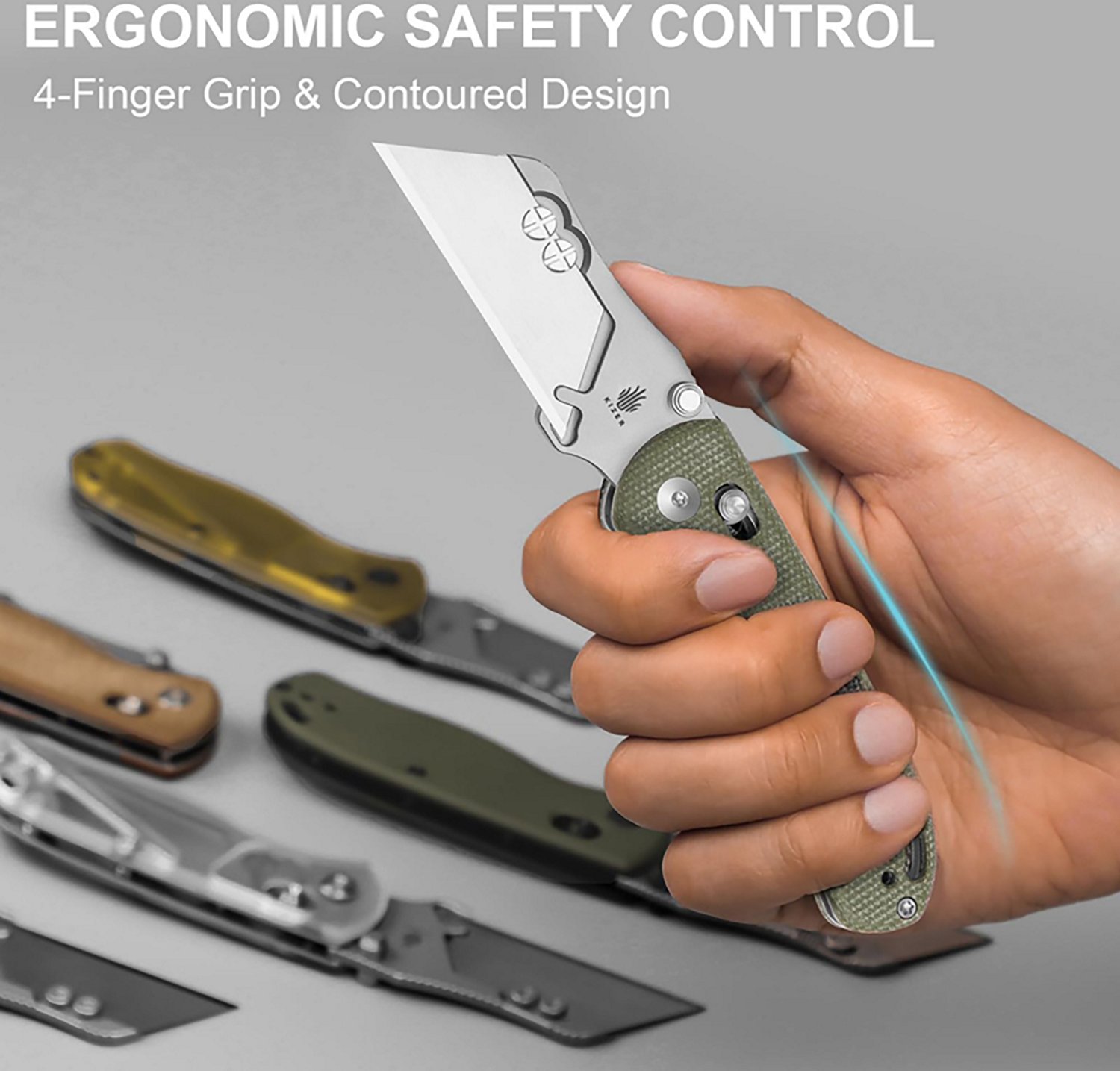 Kizer Drop Bear Folding Utility Knife - view number 6