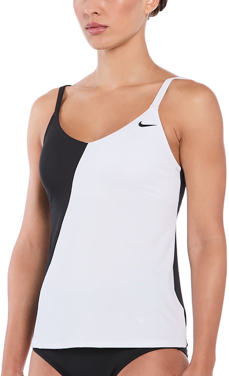Nike Women's Color Block V-neck Tankini Swim Top