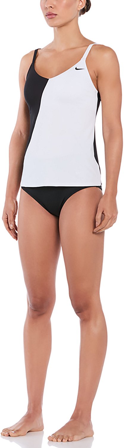 Nike Women's Color Block V-neck Tankini Swim Top - view number 3