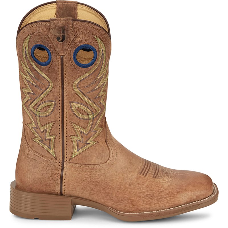 Justin Boots Pickett Square Toe Cowboy Boots