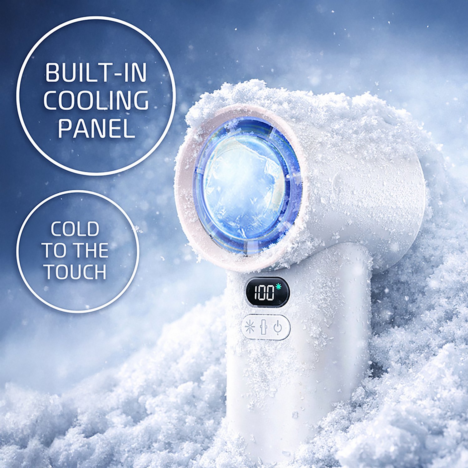 AlphaCool Rechargeable Handheld Fan with Cooling Plate - view number 3