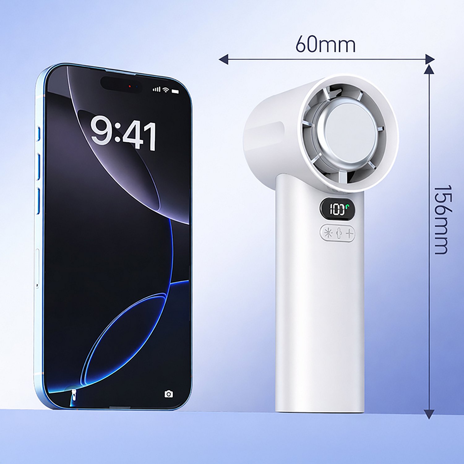 AlphaCool Rechargeable Handheld Fan with Cooling Plate - view number 6