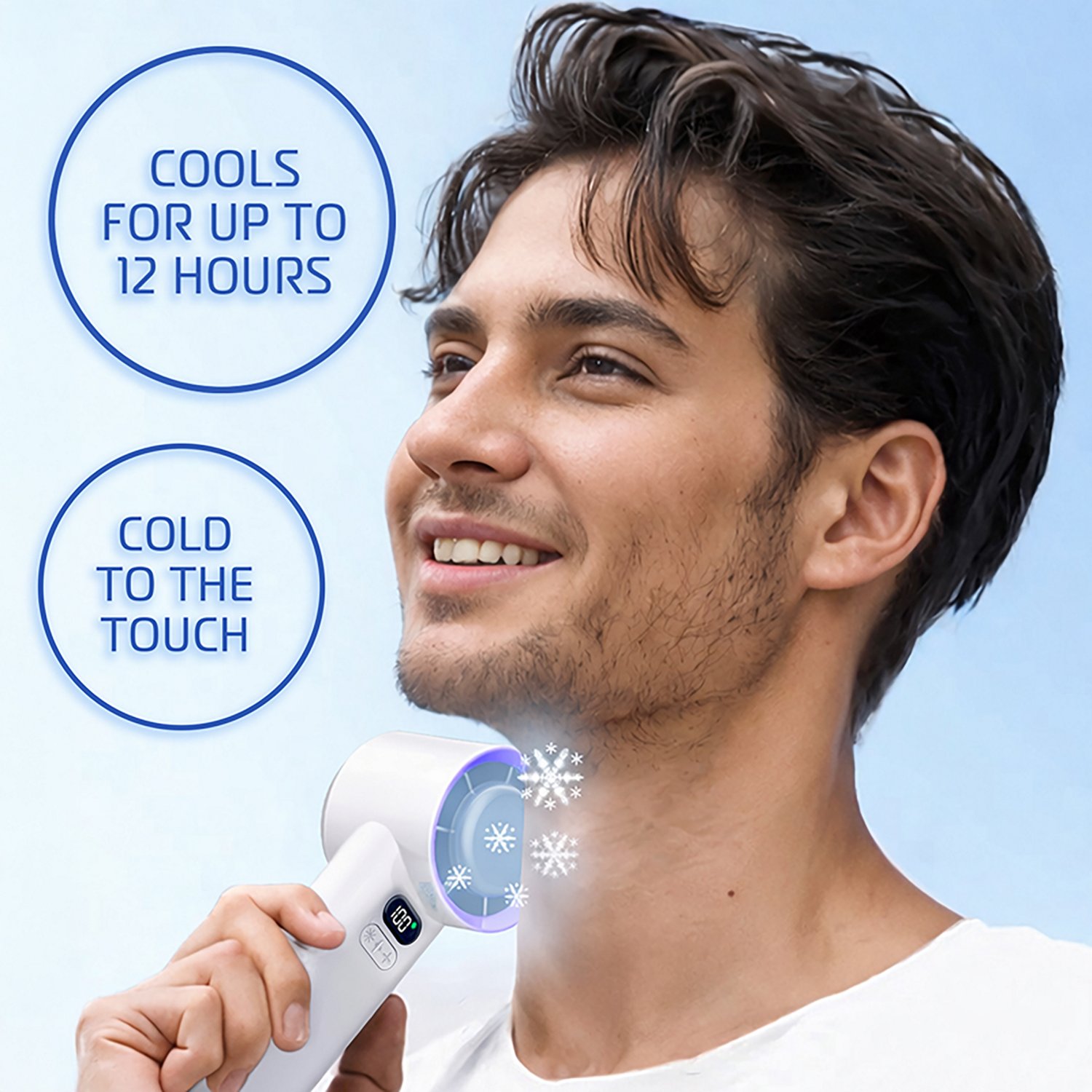 AlphaCool Rechargeable Handheld Fan with Cooling Plate - view number 7