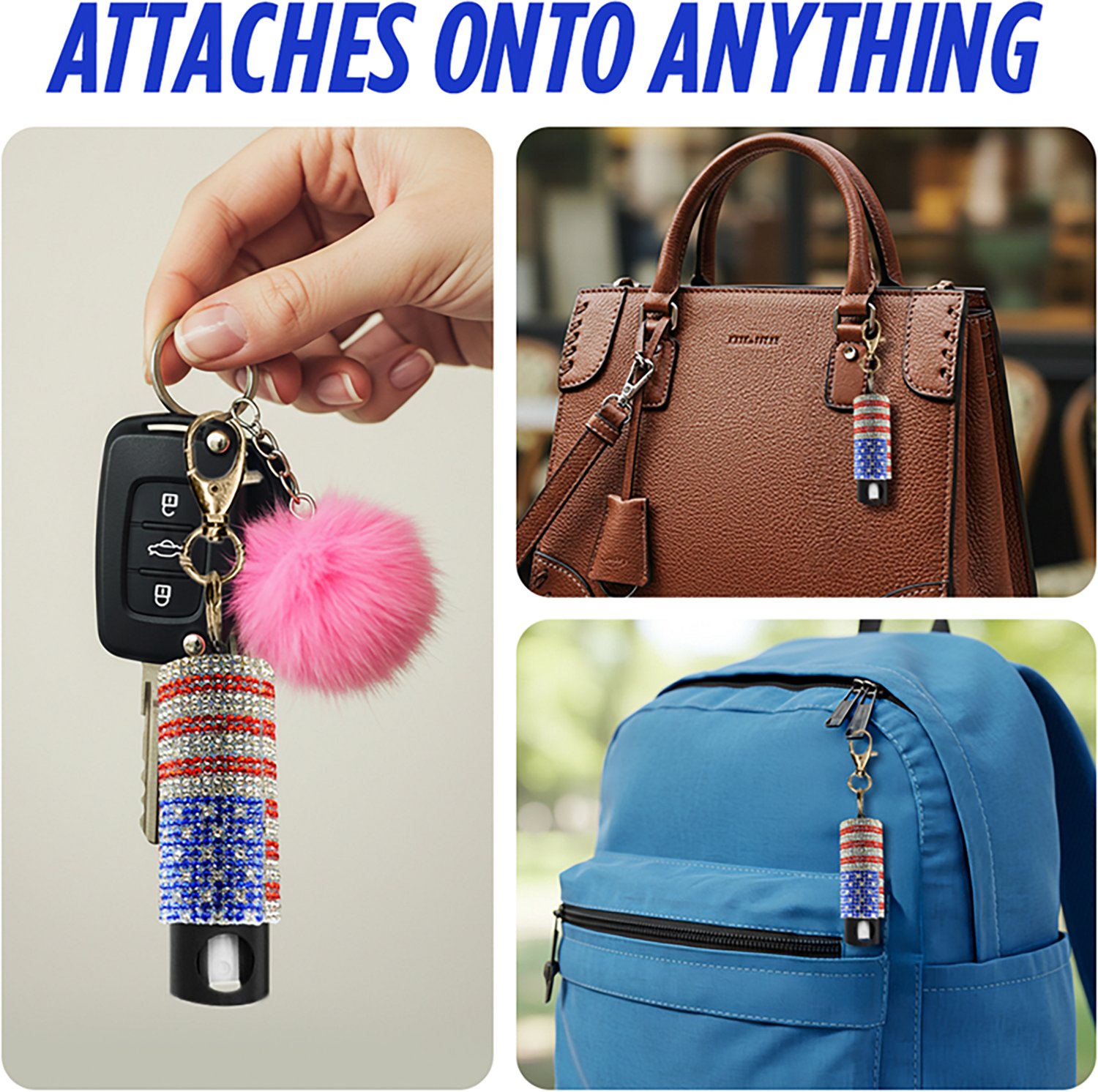 Guard Dog Bling It On USA Keychain Pepper Spray