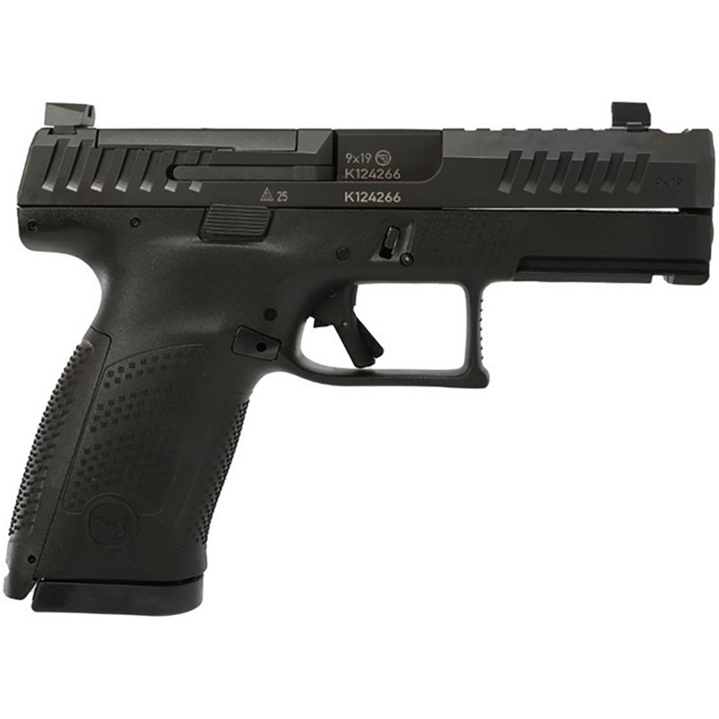 CZ-USA CZ P-10 C Optics-Ready 9mm 10rd Ported Barrel/Slide Blk Handgun w/Polymer Frame, Nitride Slide, Fixed Sights, 3 Backstraps, Rev Mag Catch 1578