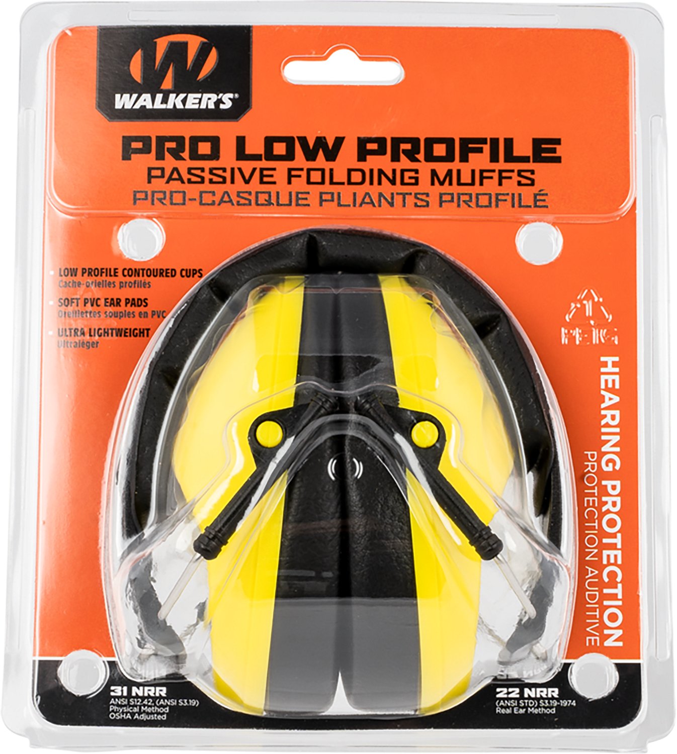 Walker’s Pro Low Profile Passive Muff Over‑the‑Head Hearing Protection - view number 2