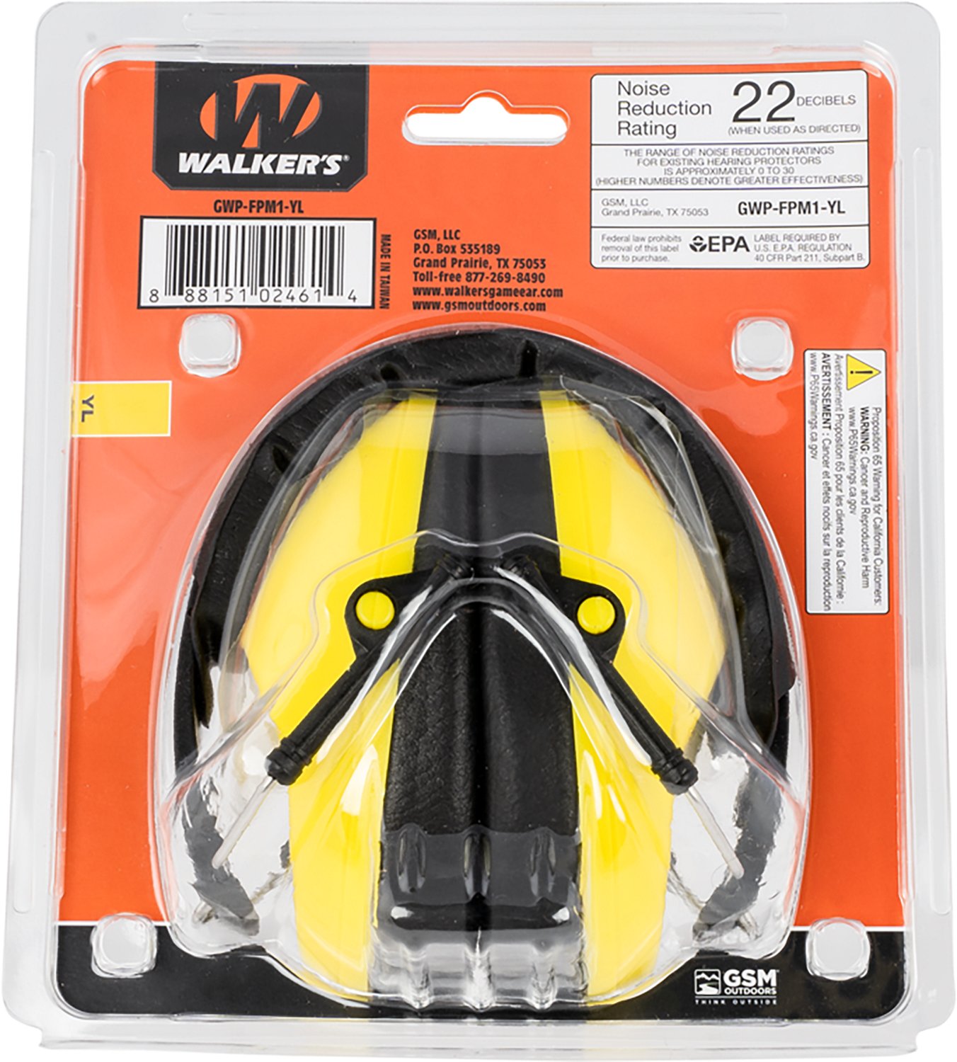 Walker’s Pro Low Profile Passive Muff Over‑the‑Head Hearing Protection - view number 3