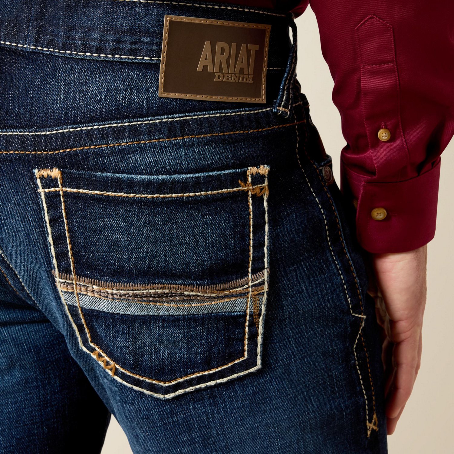 Ariat Men's M7 Rocker Stretch Stirling Stackable Straight Leg Jeans - view number 3
