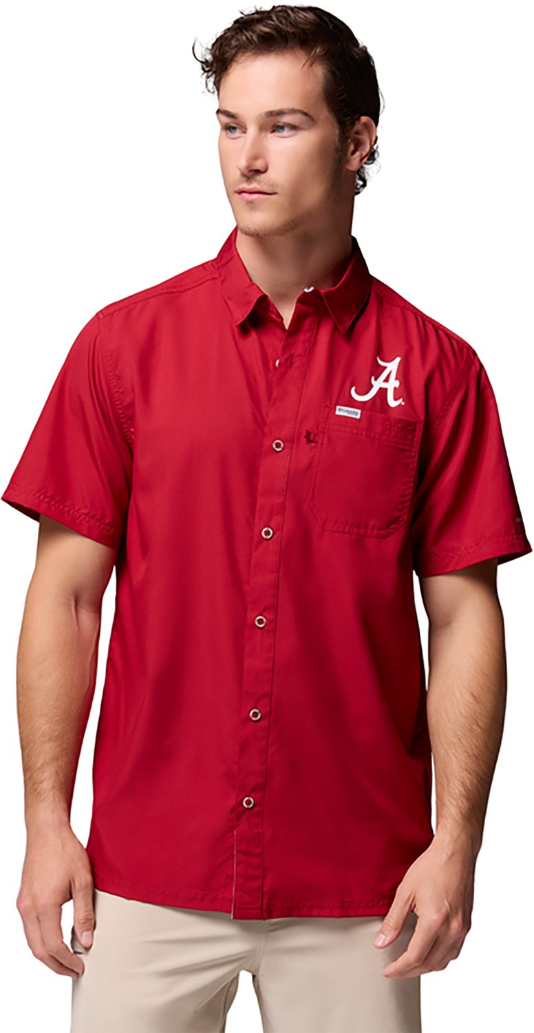 Columbia Sportswear Men's University of Alabama Collegiate PFG Slack Tide Camp Shirt