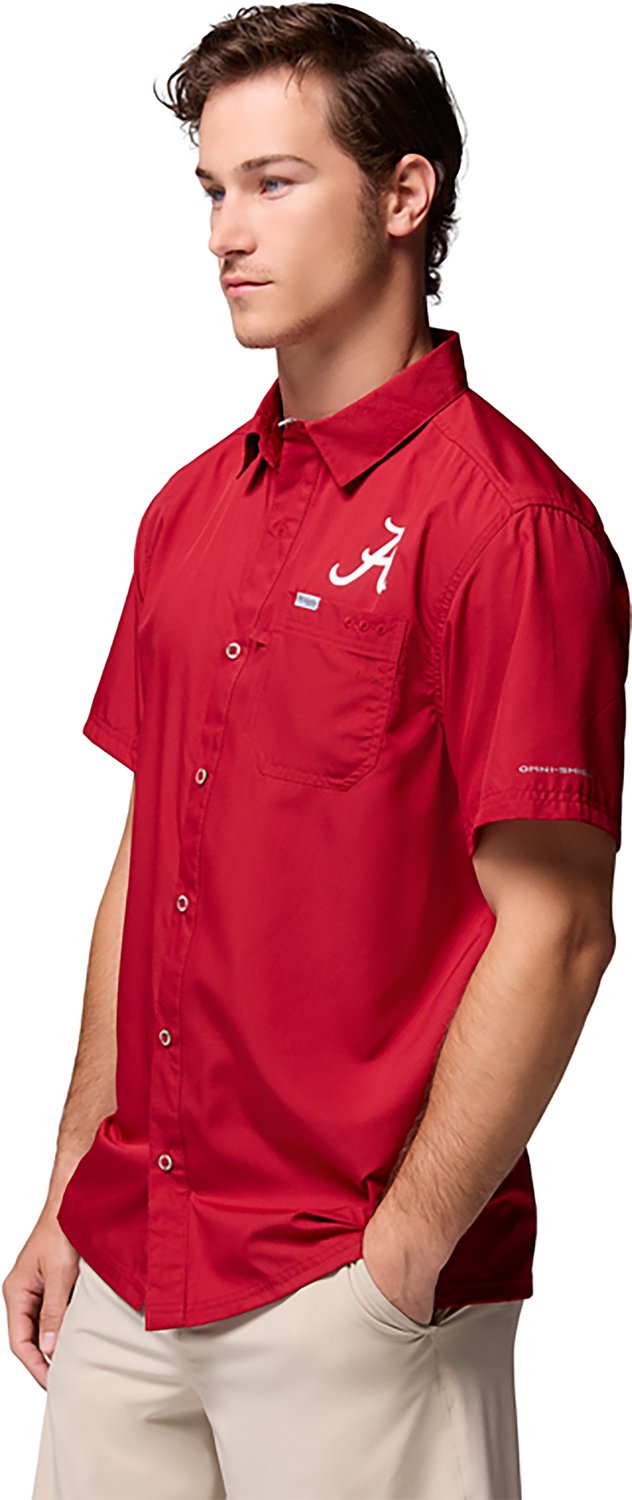 Columbia Sportswear Men's University of Alabama Collegiate PFG Slack Tide Camp Shirt