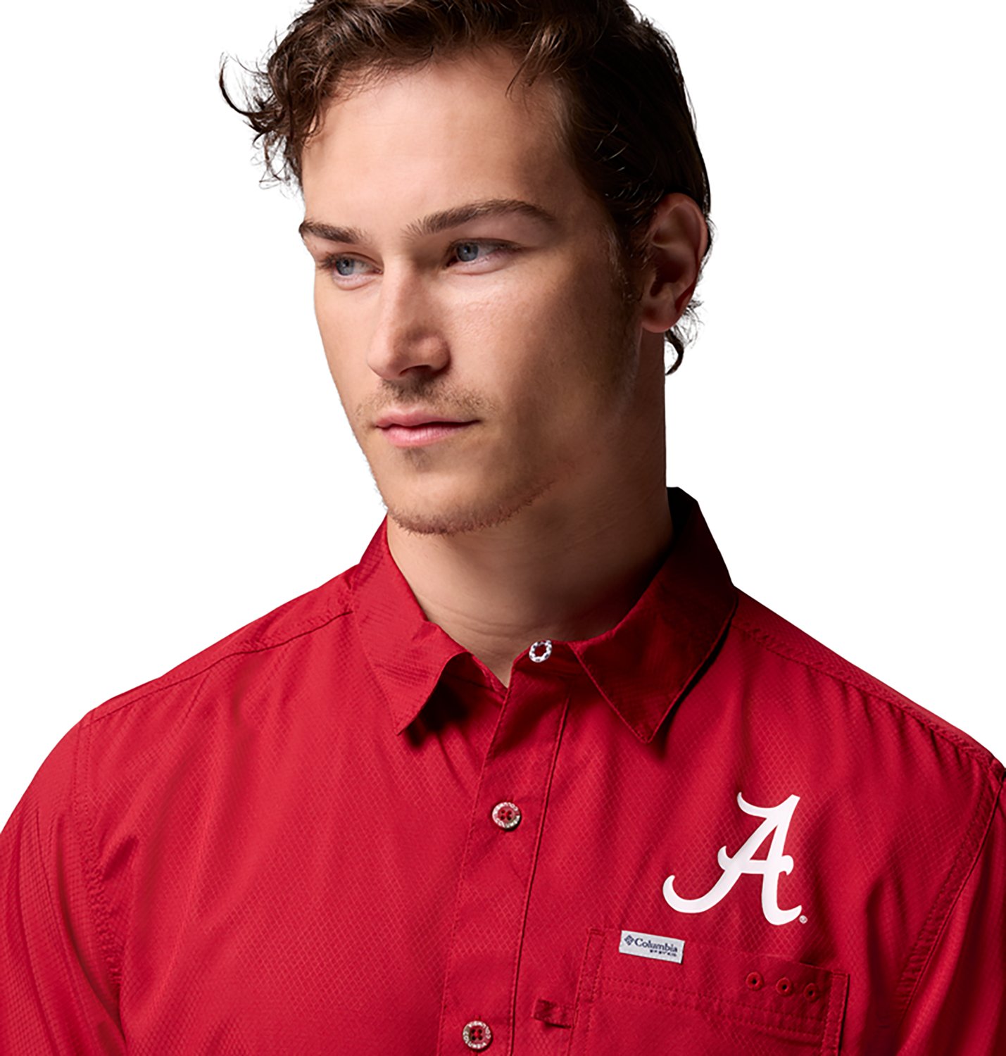 Columbia Sportswear Men's University of Alabama Collegiate PFG Slack Tide Camp Shirt