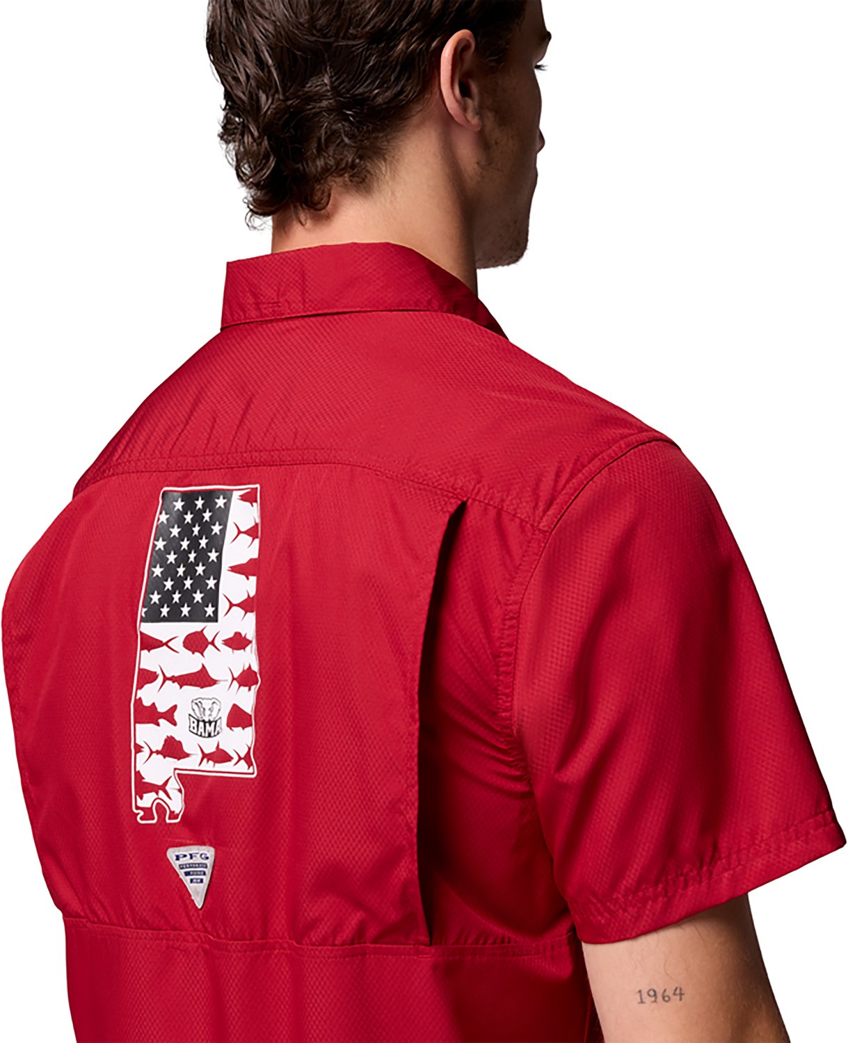 Columbia Sportswear Men's University of Alabama Collegiate PFG Slack Tide Camp Shirt