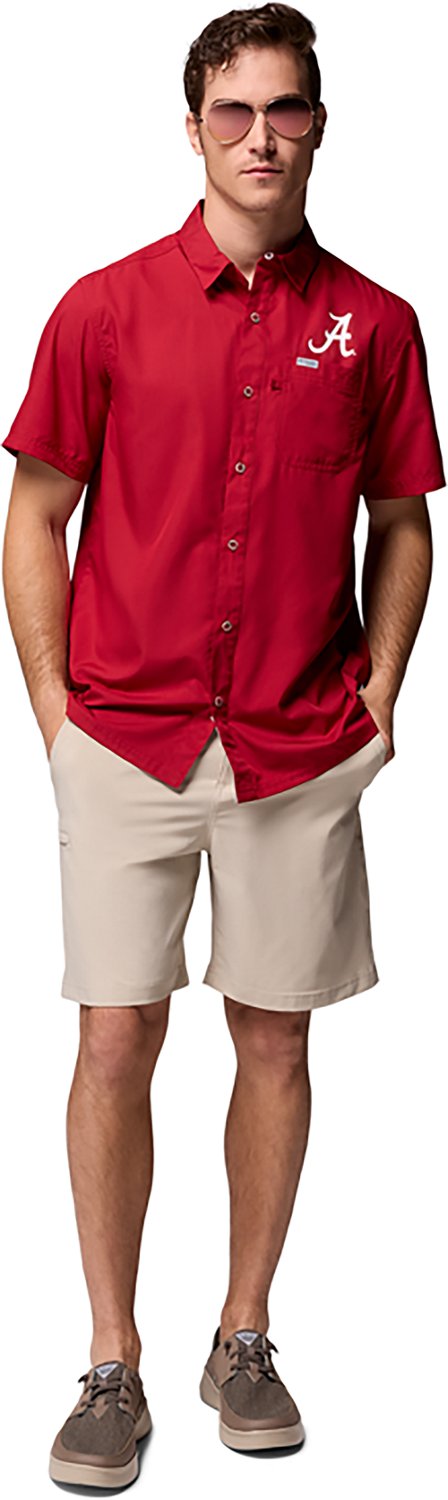 Columbia Sportswear Men's University of Alabama Collegiate PFG Slack Tide Camp Shirt