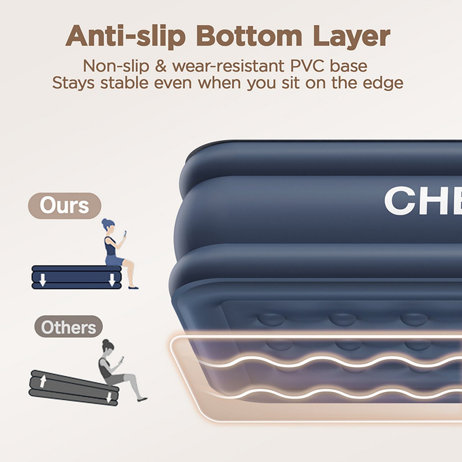 Cherimor 18 in. Full Airbed with Built‑In Pump - view number 2