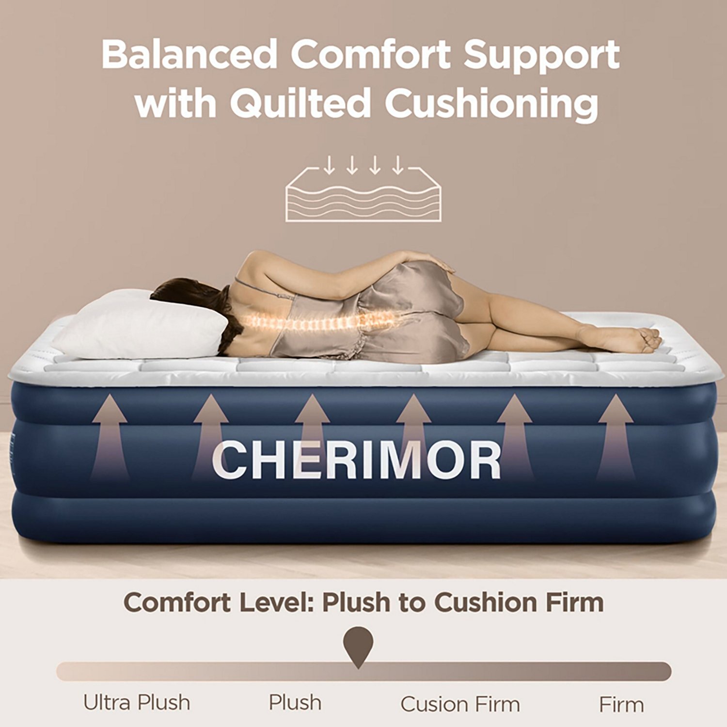 Cherimor 18 in. Full Airbed with Built‑In Pump - view number 6