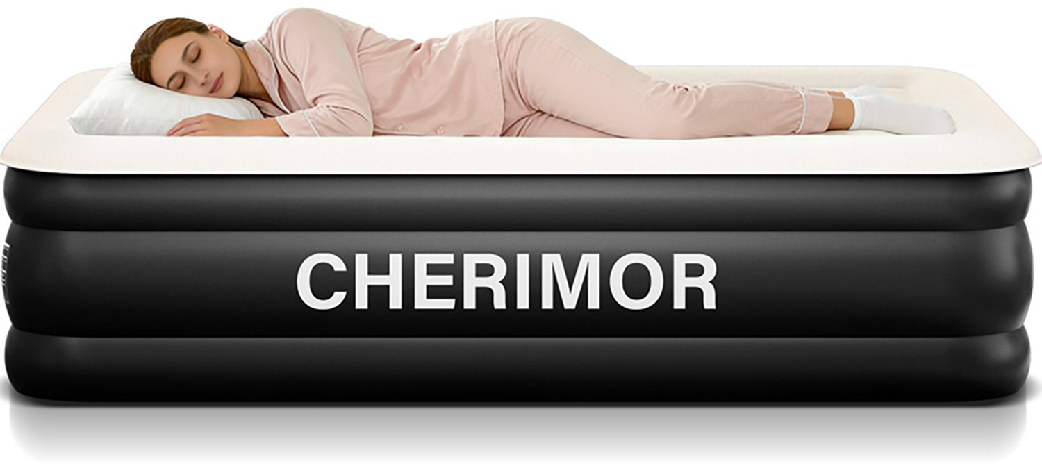 Cherimor 18 in. Series Twin XL Airbed with Built‑In Pump and Pillow‑Top Surface - view number 2