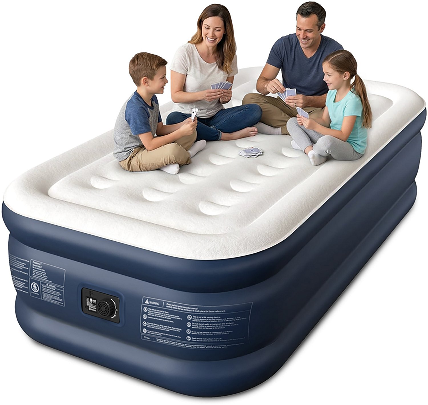Cherimor 18 in. Series Twin XL Airbed with Built‑In Pump and Pillow‑Top Surface