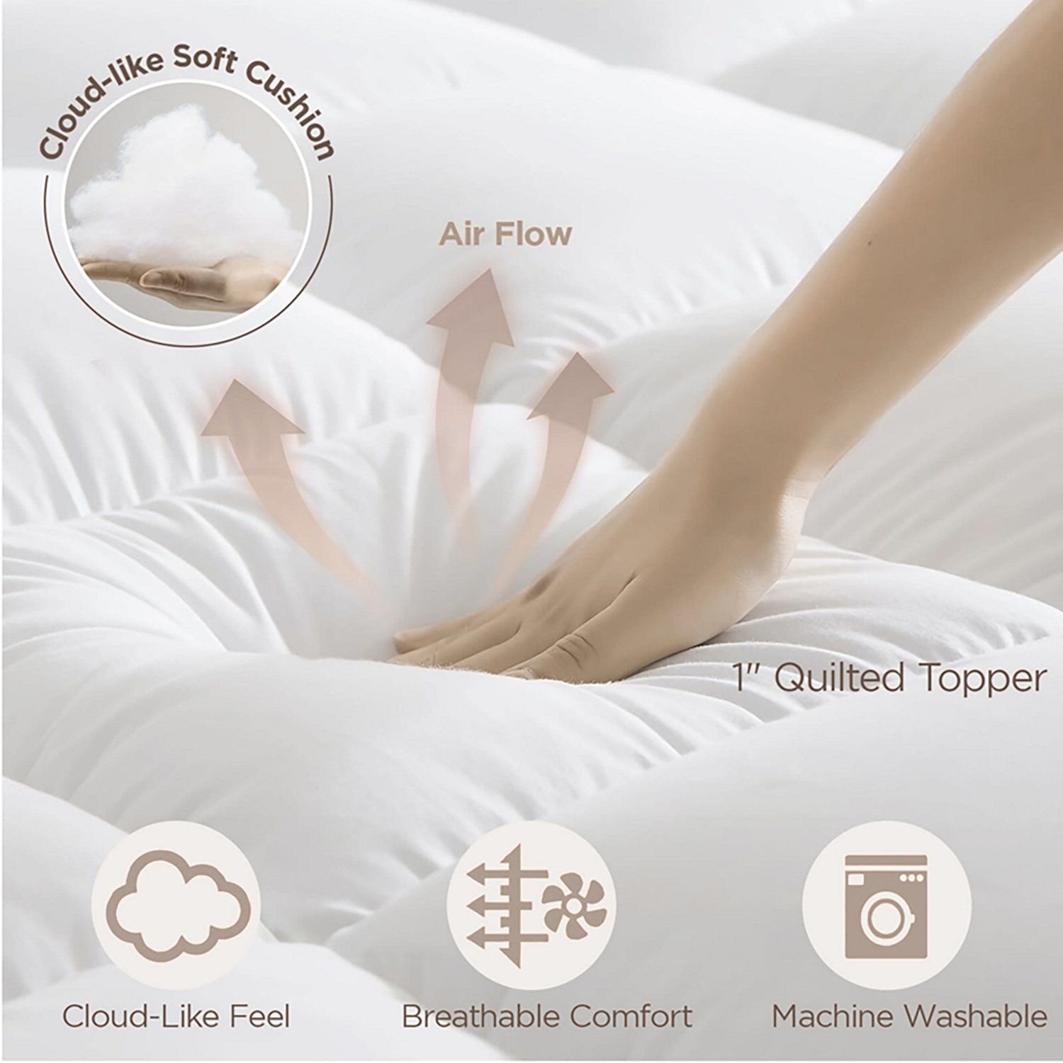  Cherimor 20 in. Series Twin XL Airbed with Built‑In Pump and Quilted Topper - view number 4