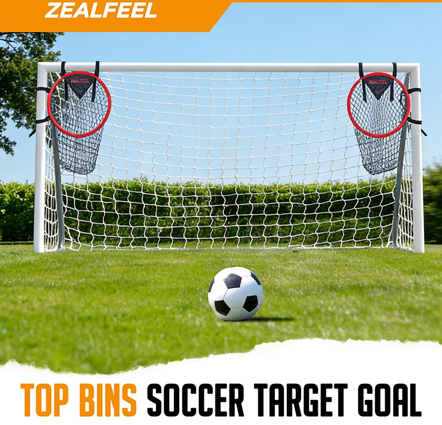 Zealfeel 16-in Soccer Goal Targets (2 Pcs) W/ Carry Bag - view number 2