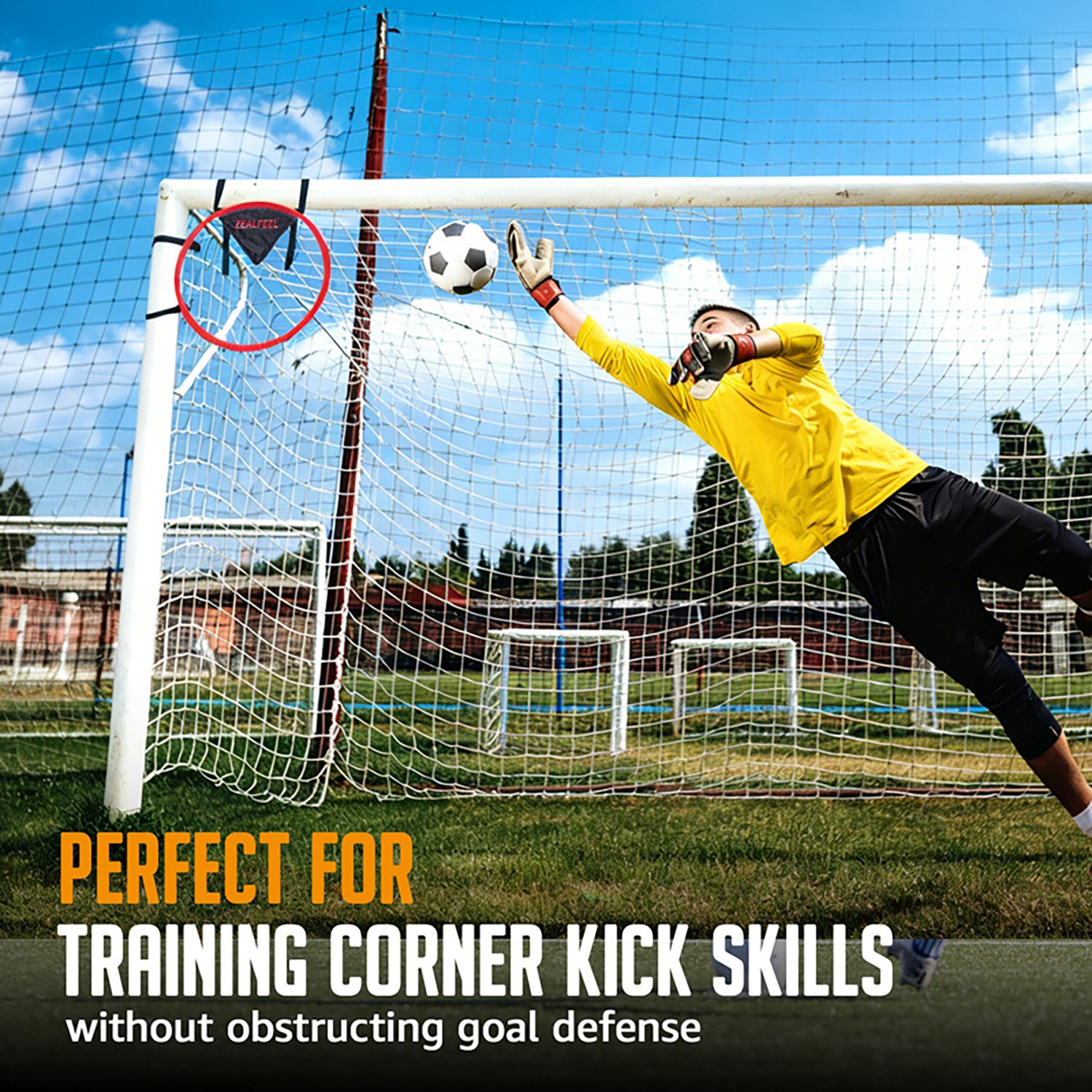 Zealfeel 16-in Soccer Goal Targets (2 Pcs) W/ Carry Bag - view number 3