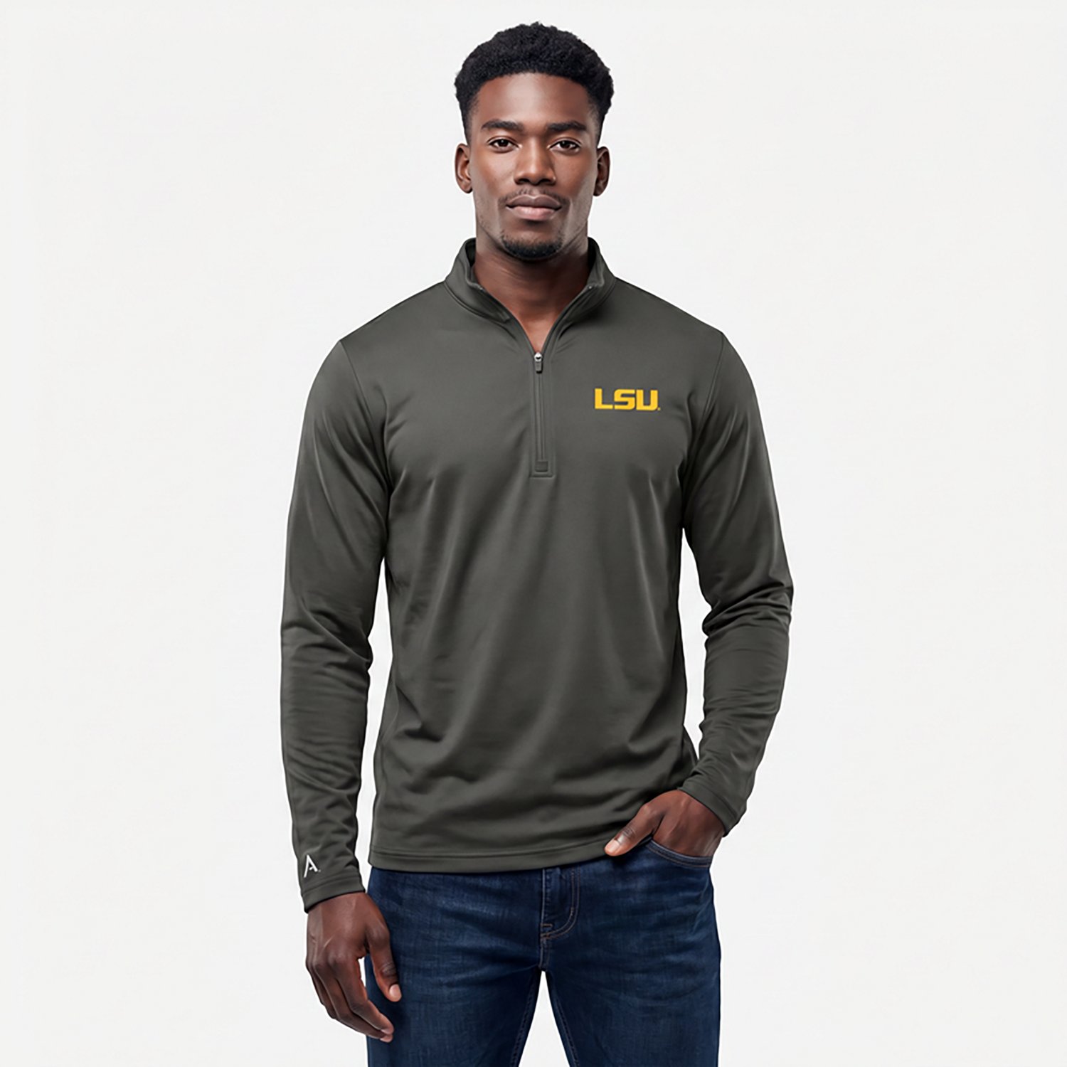 Antigua Men's Louisiana State University Tribute Pullover - view number 2