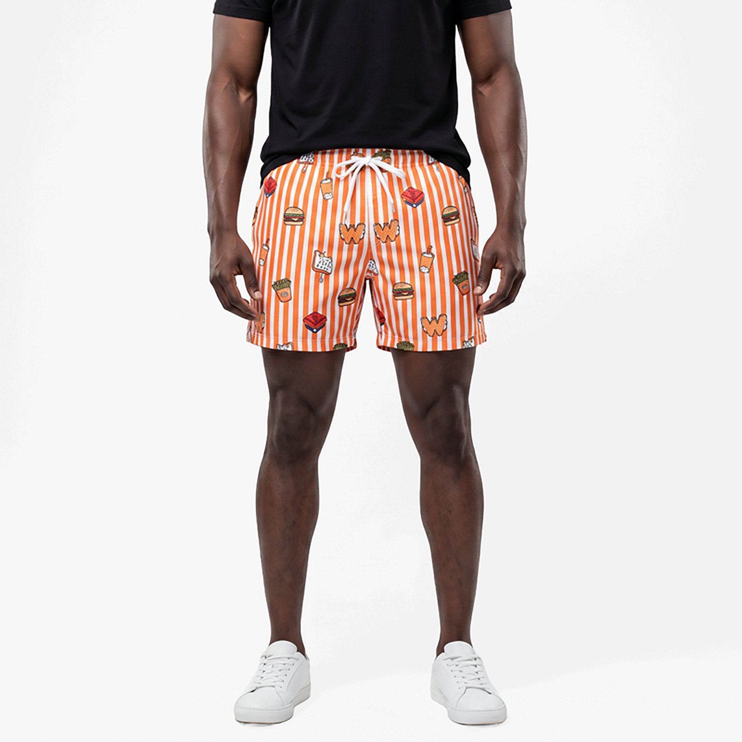 Chubbies Men's The Whataburger Comic Stripes Classic Lined Swim Trunks 5.5 in                                                    - view number 2