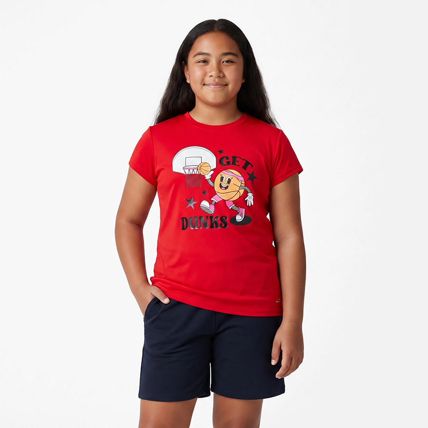 BCG Girls' Training Turbo Get Dunks Short Sleeve T-shirt