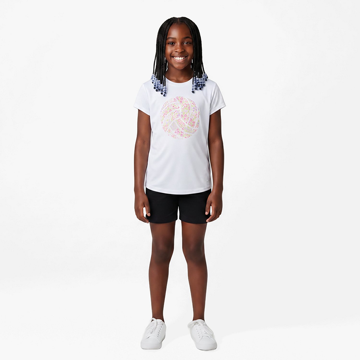 BCG Girls' Training Turbo Volley Floral Performance T-shirt - view number 2