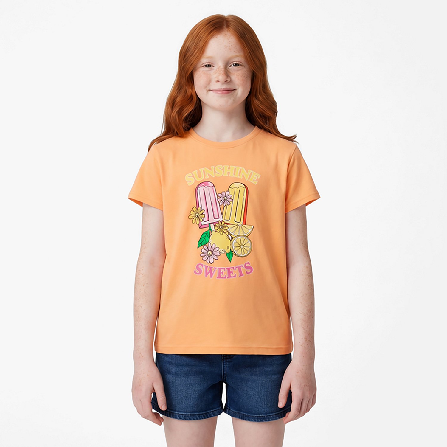 BCG Girls' Lifestyle Cotton Sunshine T-shirt