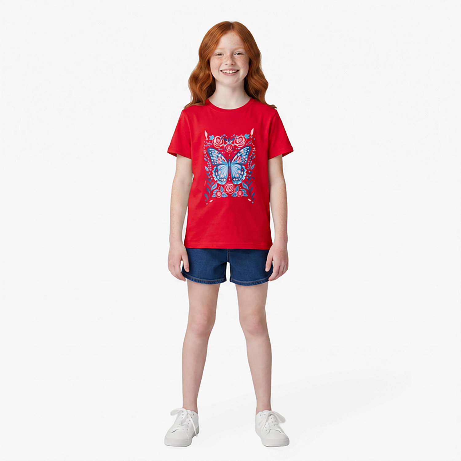 BCG Girls' Lifestyle Cotton Passionate Butterfly T-shirt - view number 2