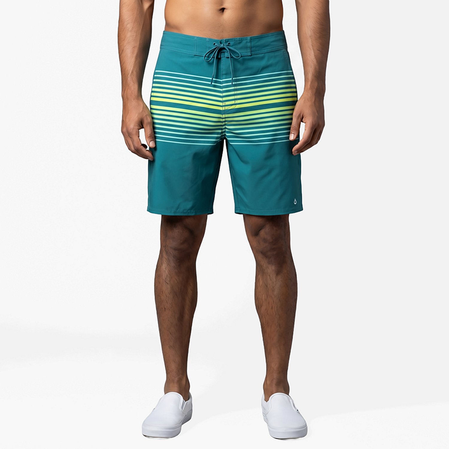 O'Rageous Men's Side Panel Retro Stripe Printed True Boardshorts 8 in. - view number 2