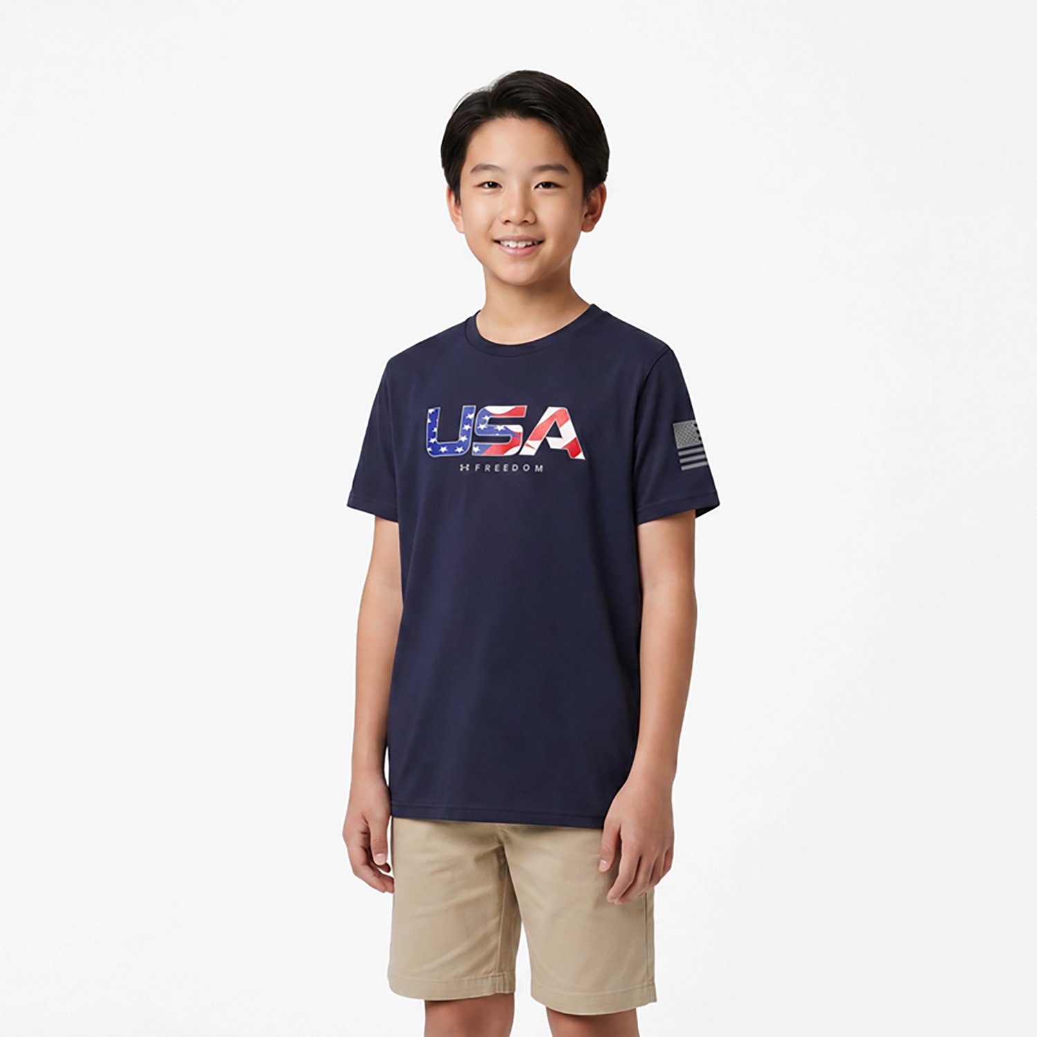 Under Armour Boys’ Freedom Chest Flag T-shirt - view number 2