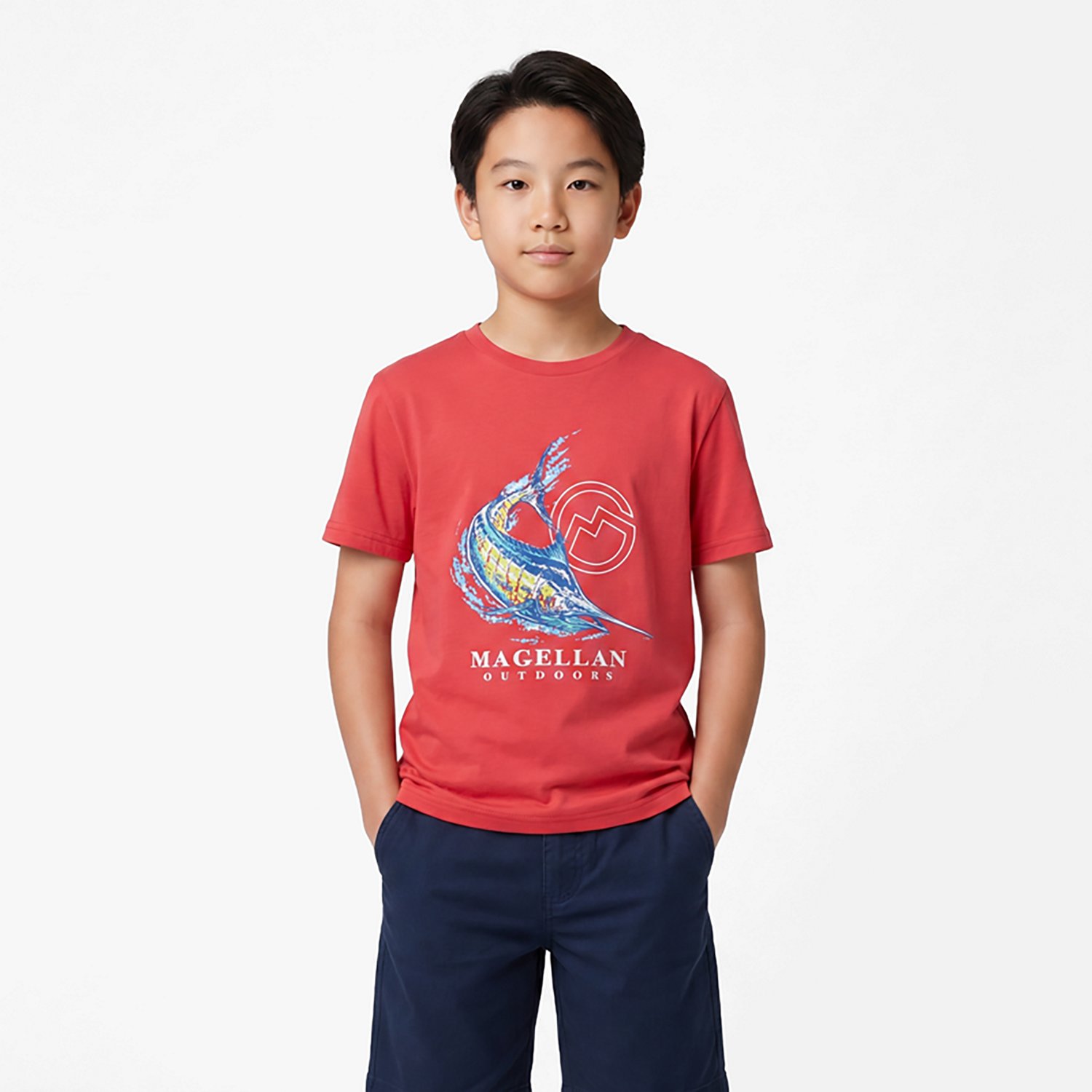 Magellan Outdoors Boys' Prep Marlin Short Sleeve T-shirt