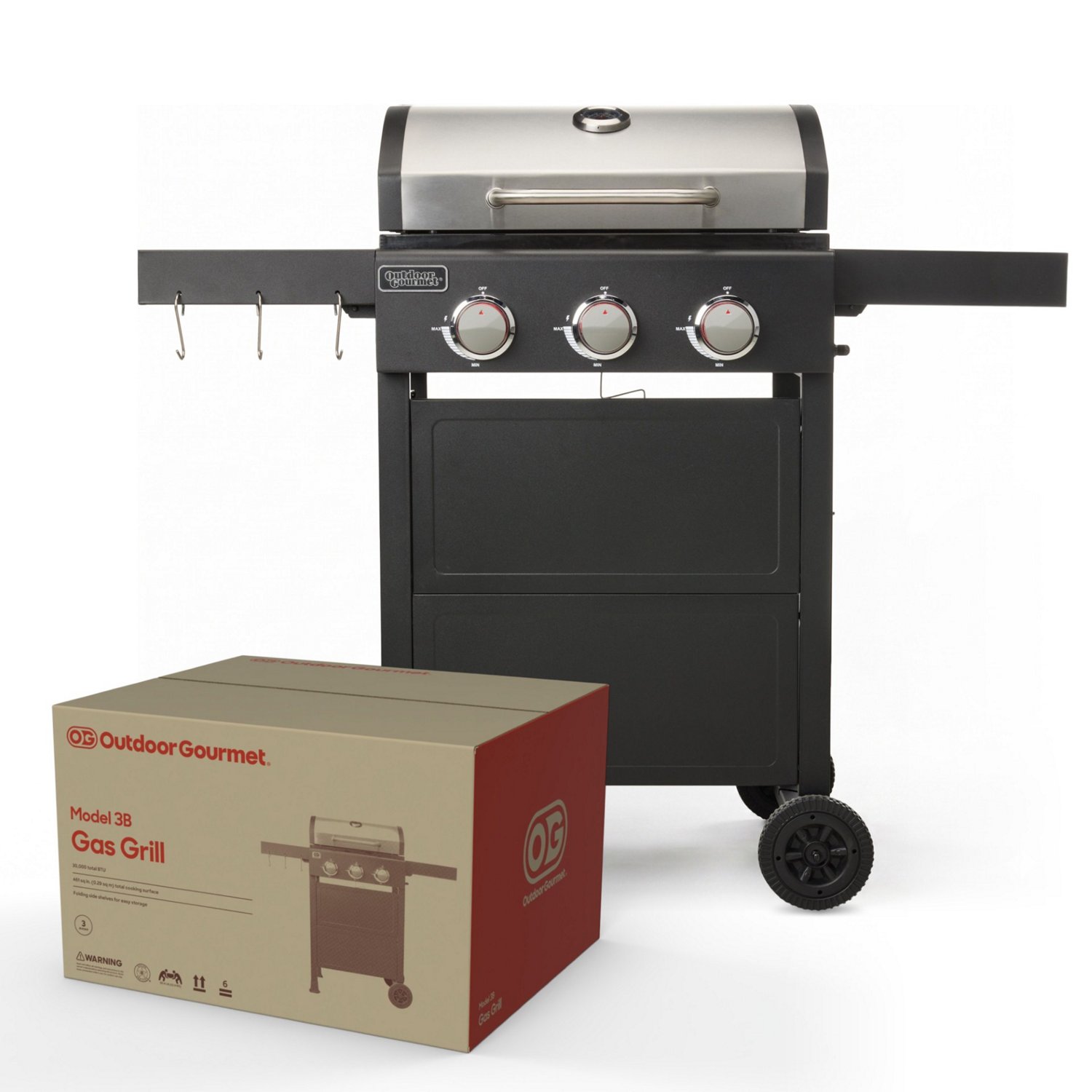 Outdoor Gourmet 3-Burner Liquid Propane Grill