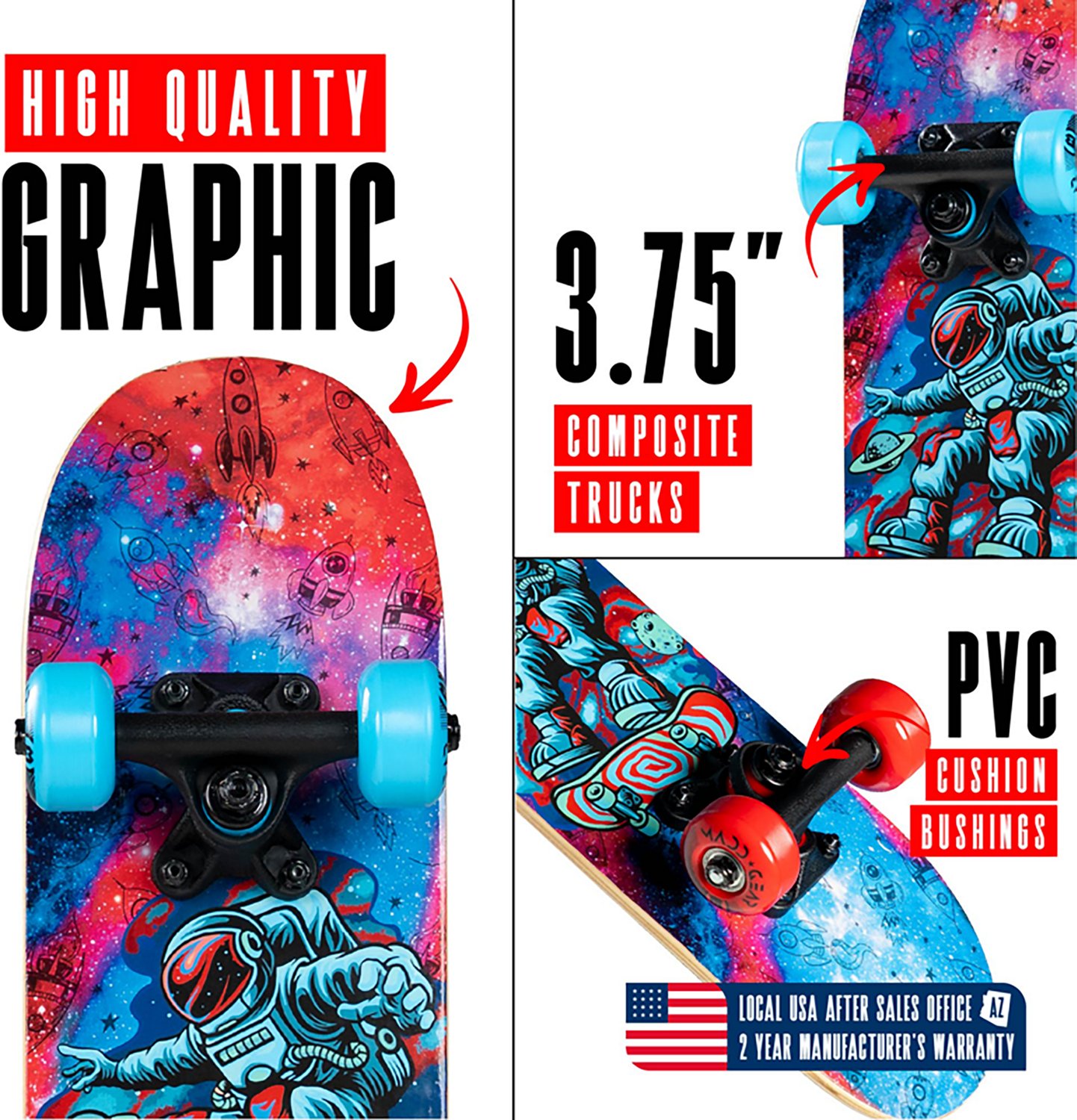 Madd Gear 22" Mini Cruiser Locker Skateboard - view number 4