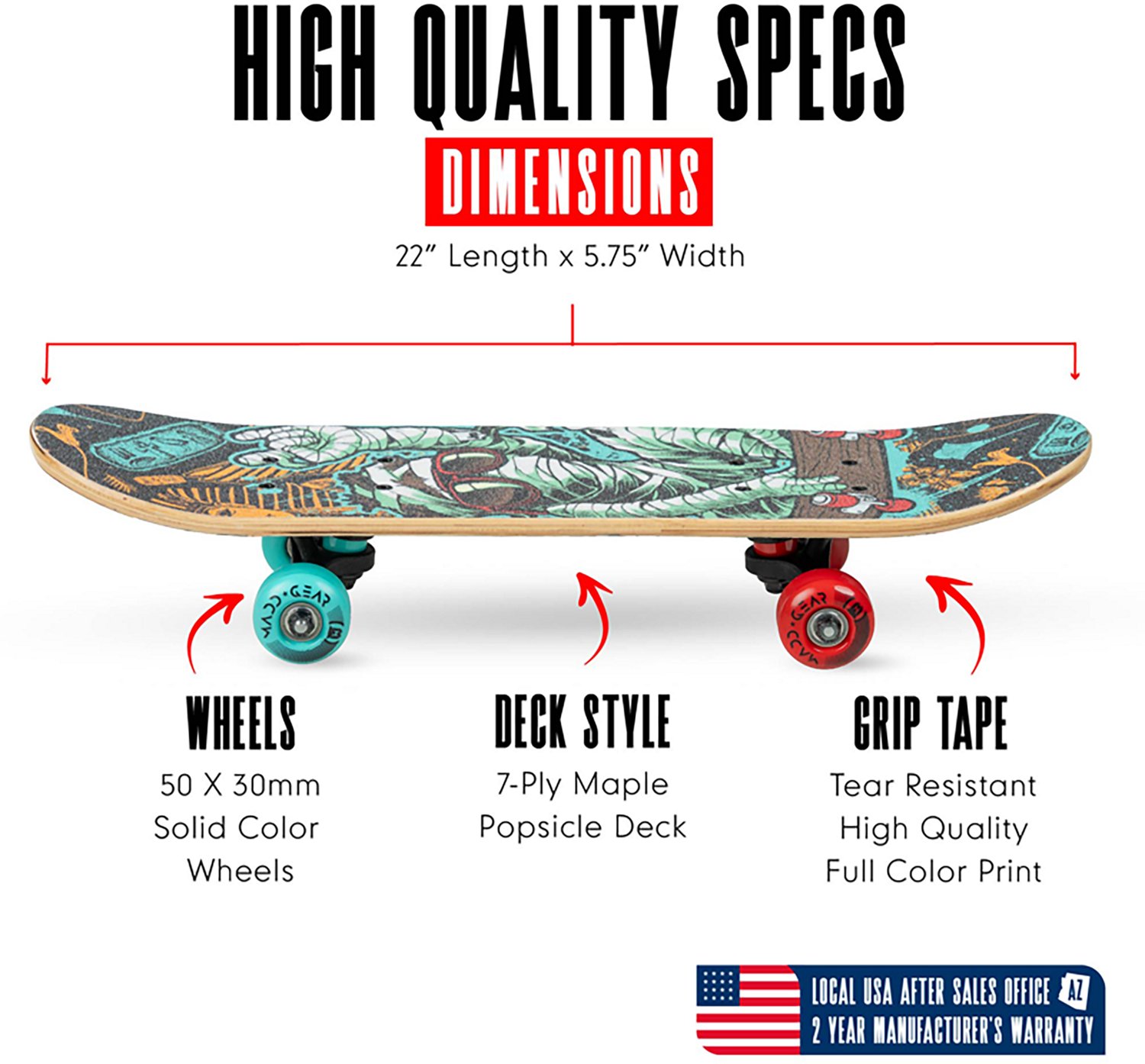 Madd Gear Mini Cruiser Locker 22 in Skateboard - view number 2