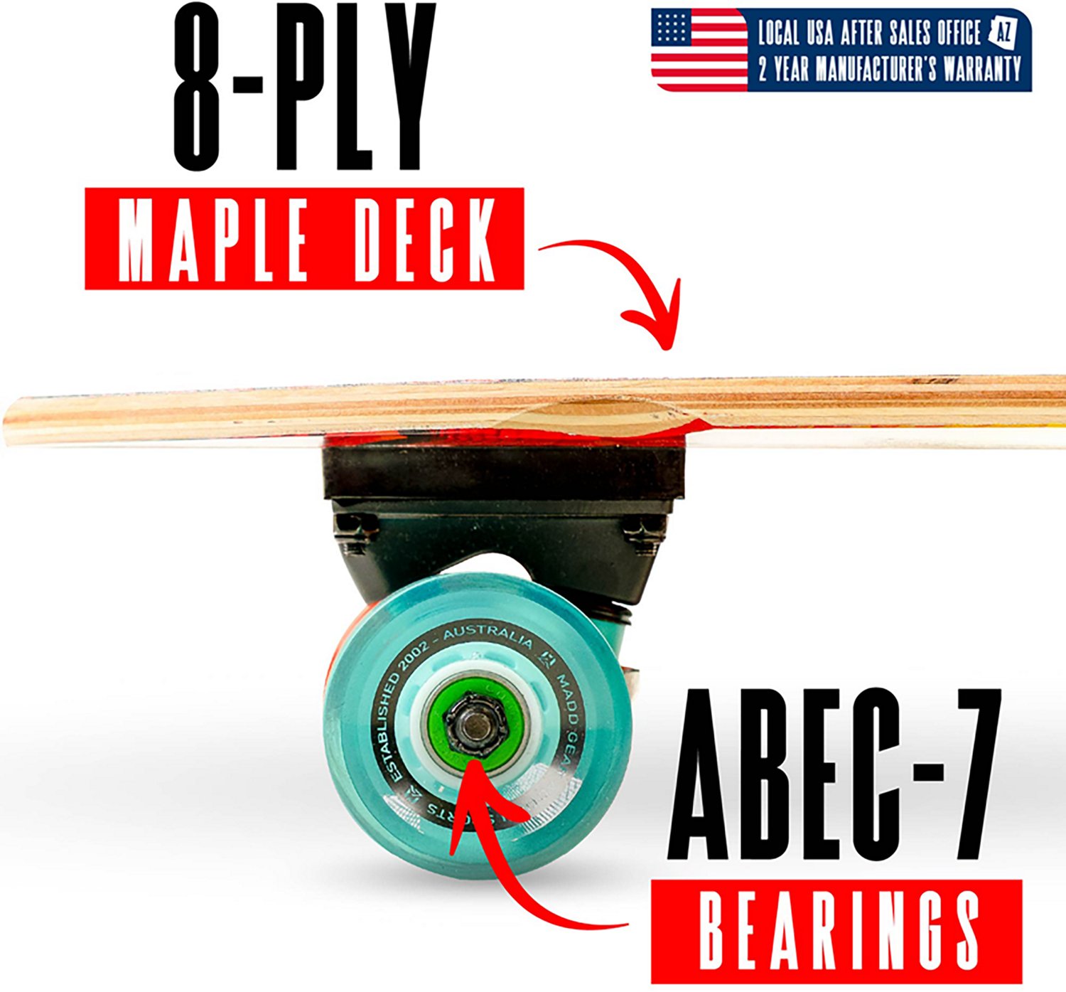 Madd Gear Compact Cruiser 28 in Skateboard - view number 3
