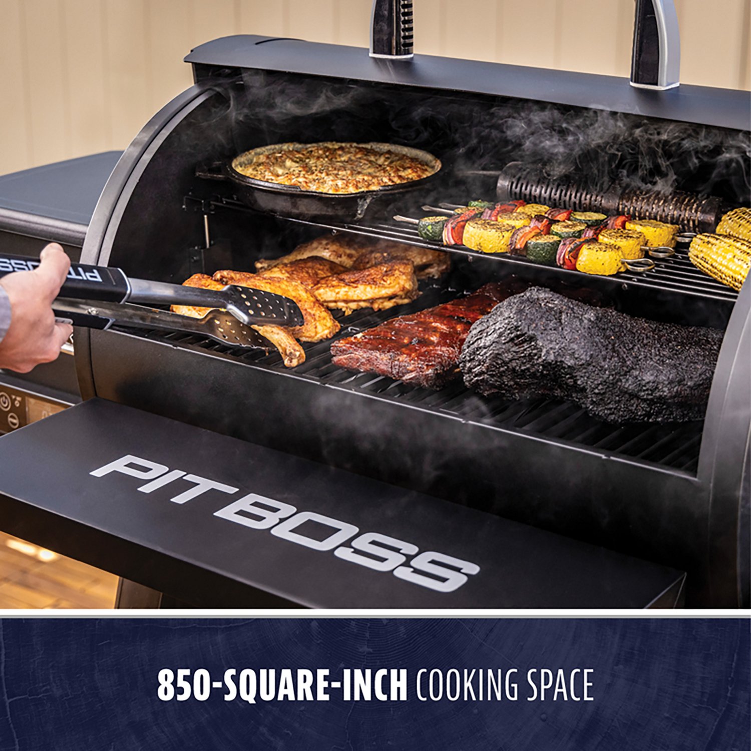 Pit Boss 850 Competition Series Roll Top Pellet Grill                                                                            - view number 3