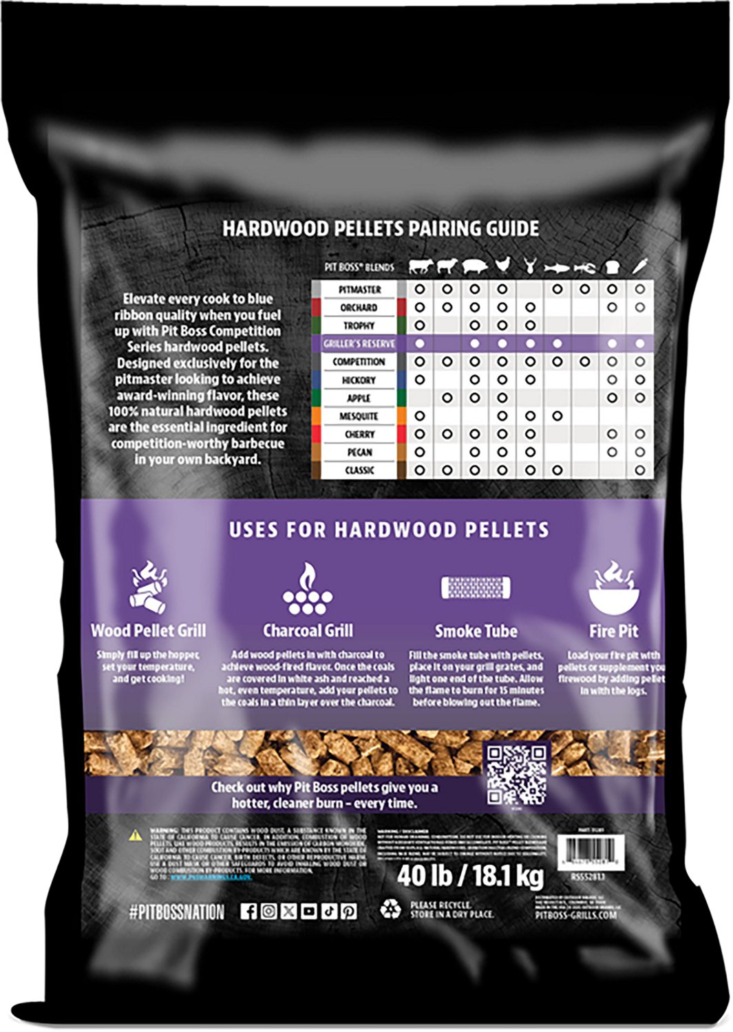 Pit Boss Competition Series Griller's Reserve 40 lb. BBQ Hardwood Pellets - view number 2