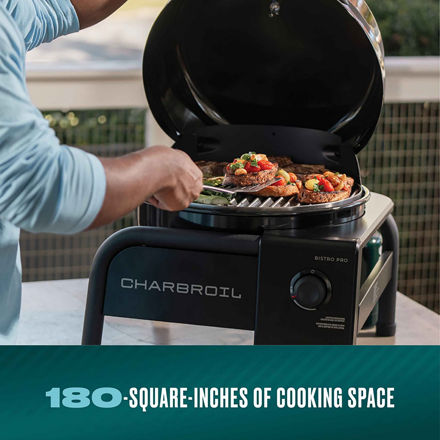 Charbroil Bistro Pro Tabletop Gas Grill Blackout - view number 3