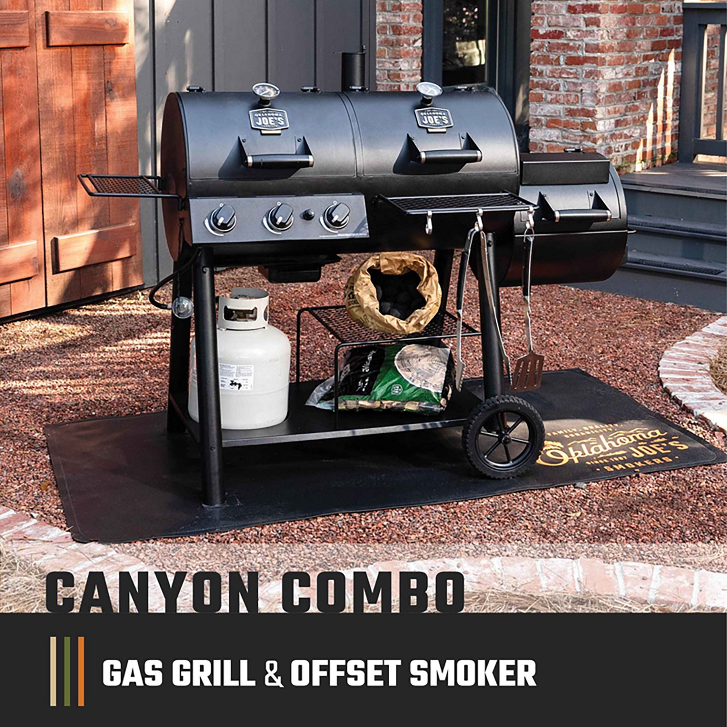 Oklahoma Joe's Canyon Combo Gas Charcoal Grill and Smoker - view number 2