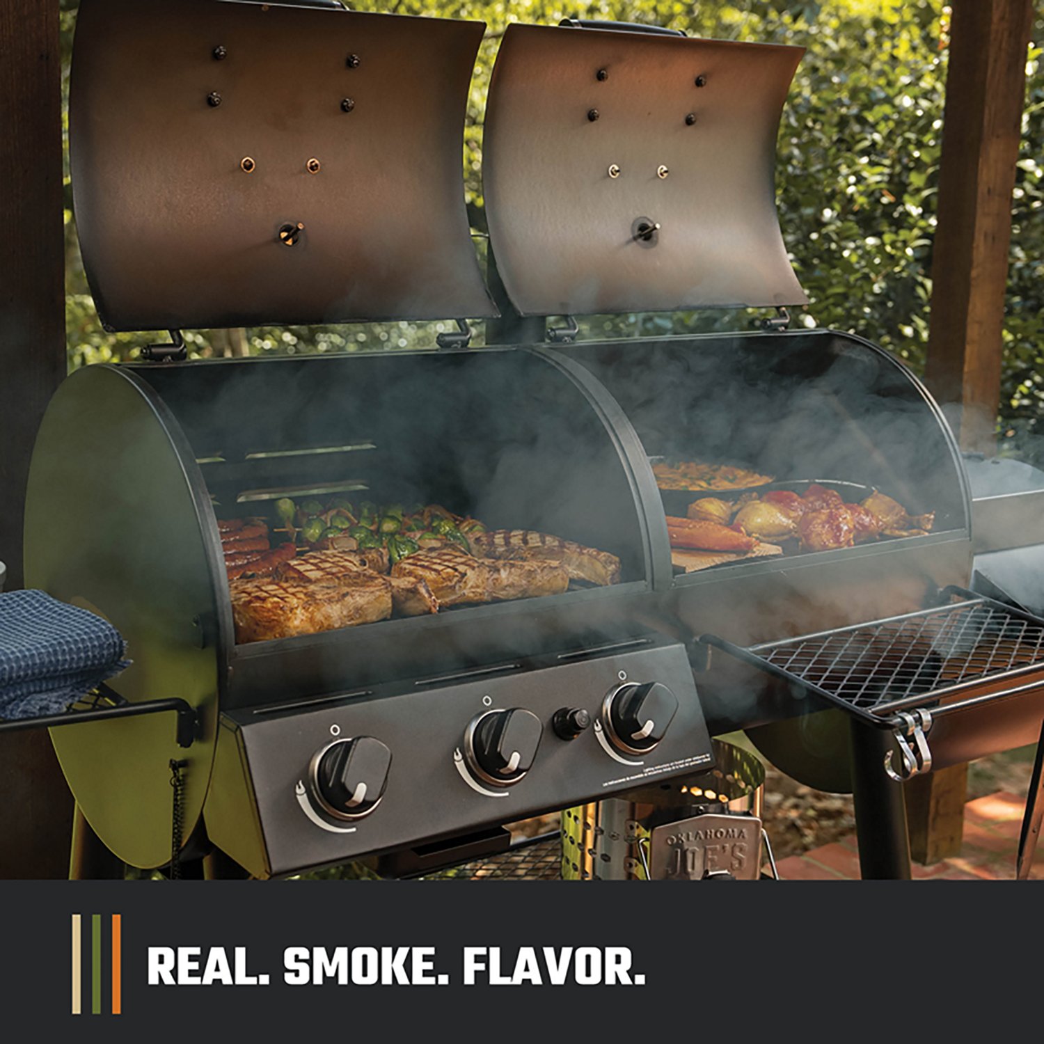 Oklahoma Joe's Canyon Combo Gas Charcoal Grill and Smoker - view number 7
