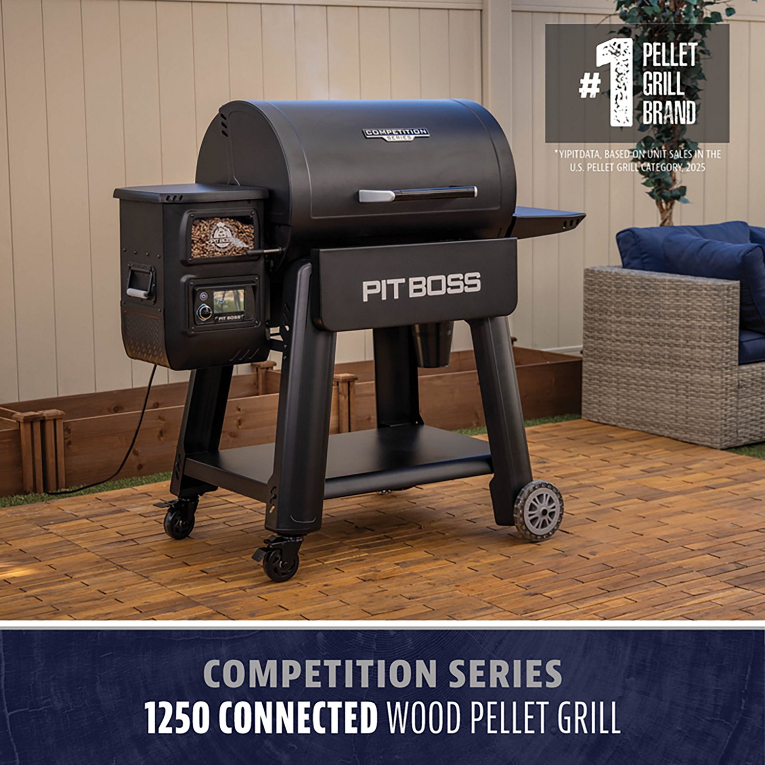 Pit Boss 1250 Pellet Grill Competition Series Roll Top - view number 2