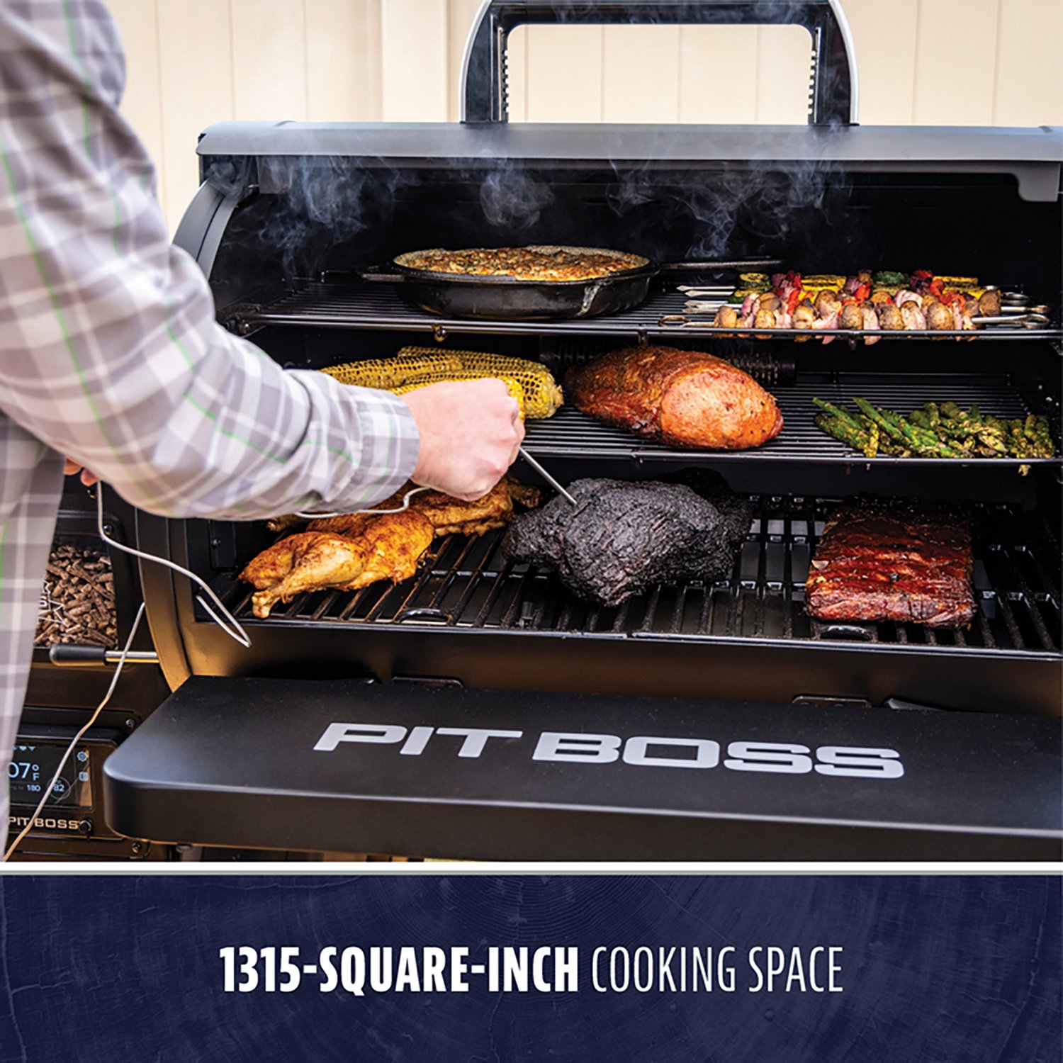 Pit Boss 1250 Pellet Grill Competition Series Roll Top - view number 3