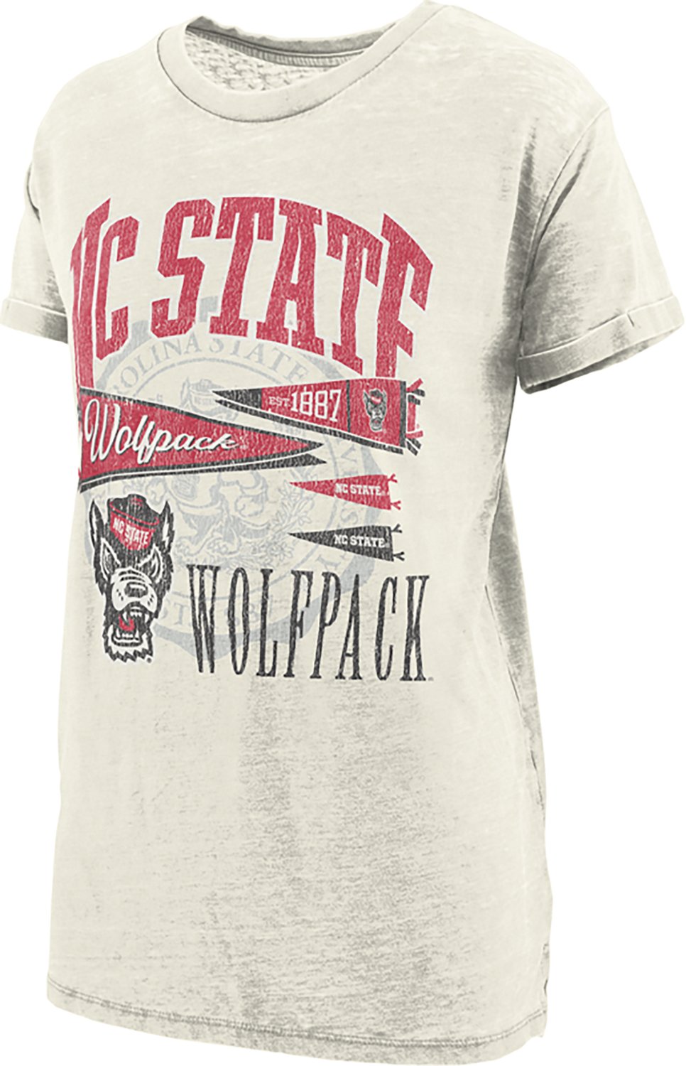 Pressbox Women's NC State Rusky Boyfriend Short Sleeve T-shirt - view number 2