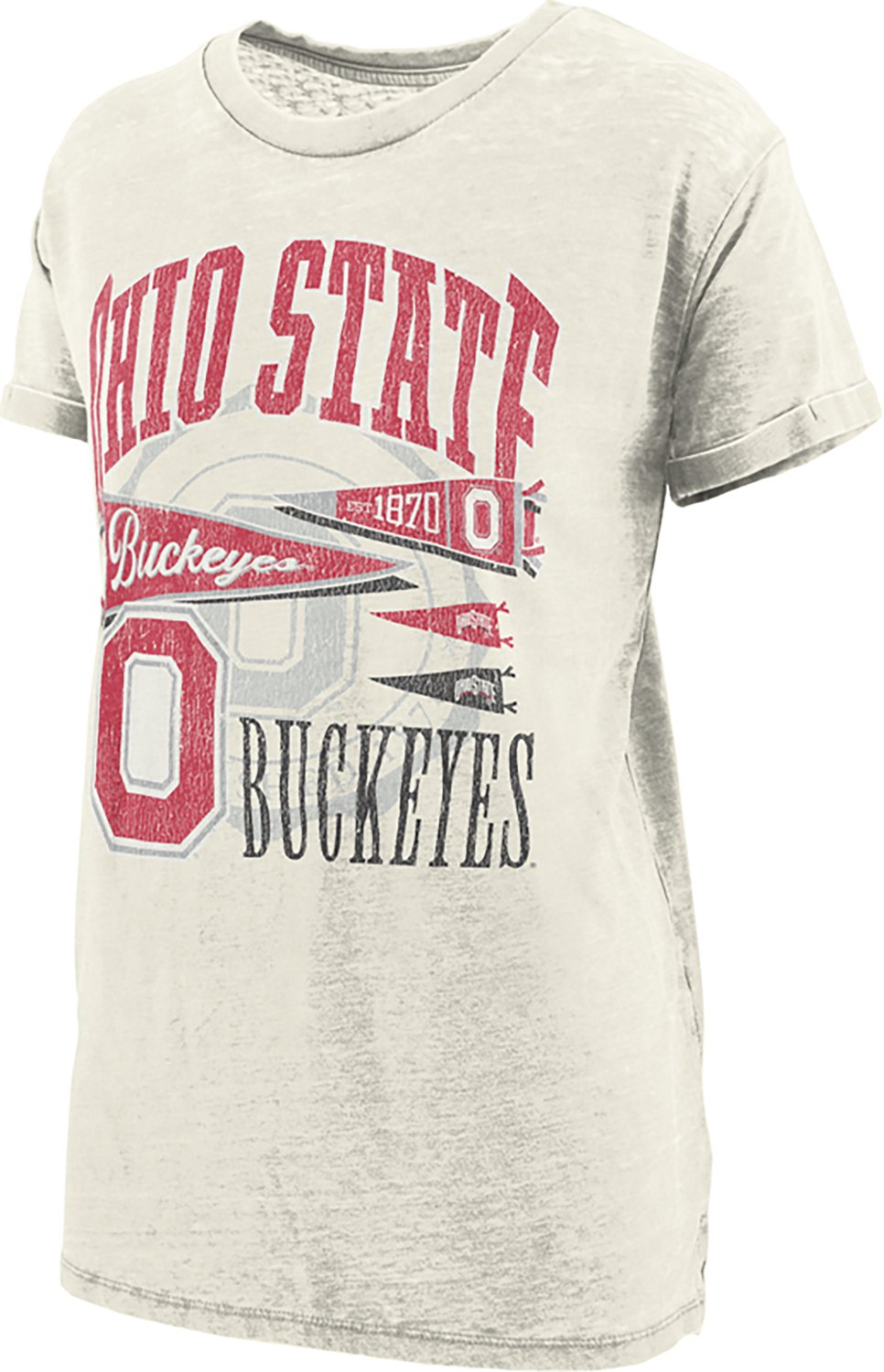 Pressbox Ohio State Women's Rusky Boyfriend Short Sleeve T-shirt