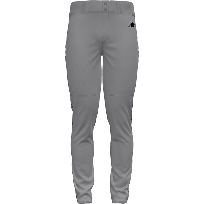 New Balance Men's Adversary 2 Pant Piped Tapered - Grey/Blue (Size 2XL)