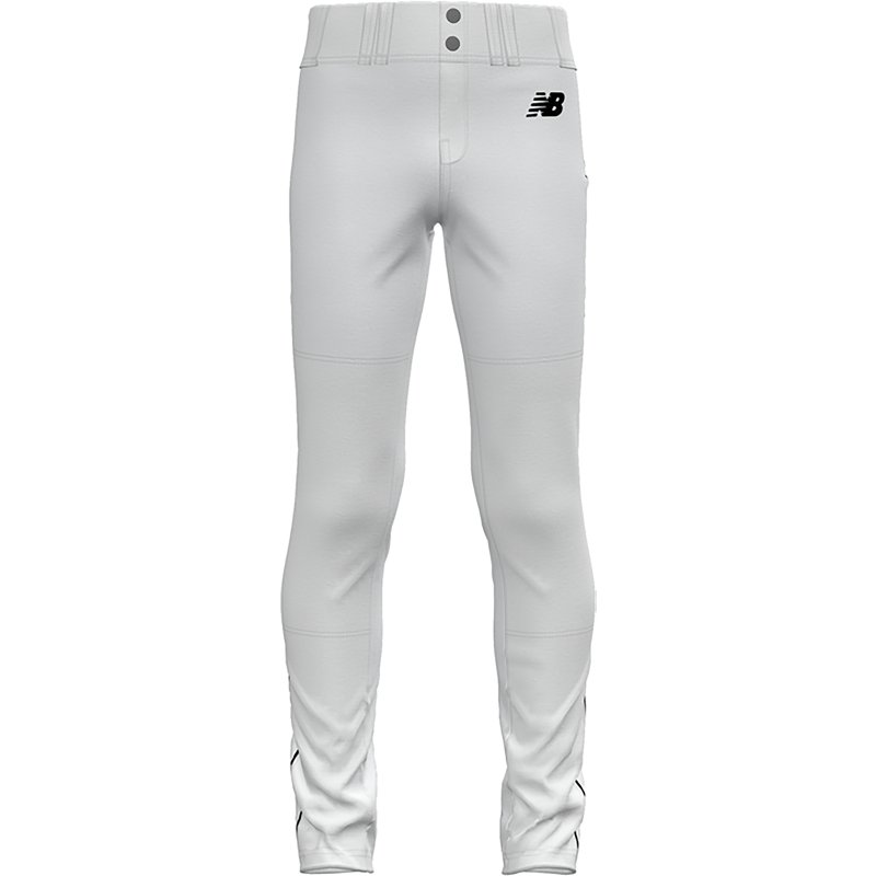 New Balance Kids' Youth Adversary 2 Pant Piped Tapered - White/Black (Size XS)
