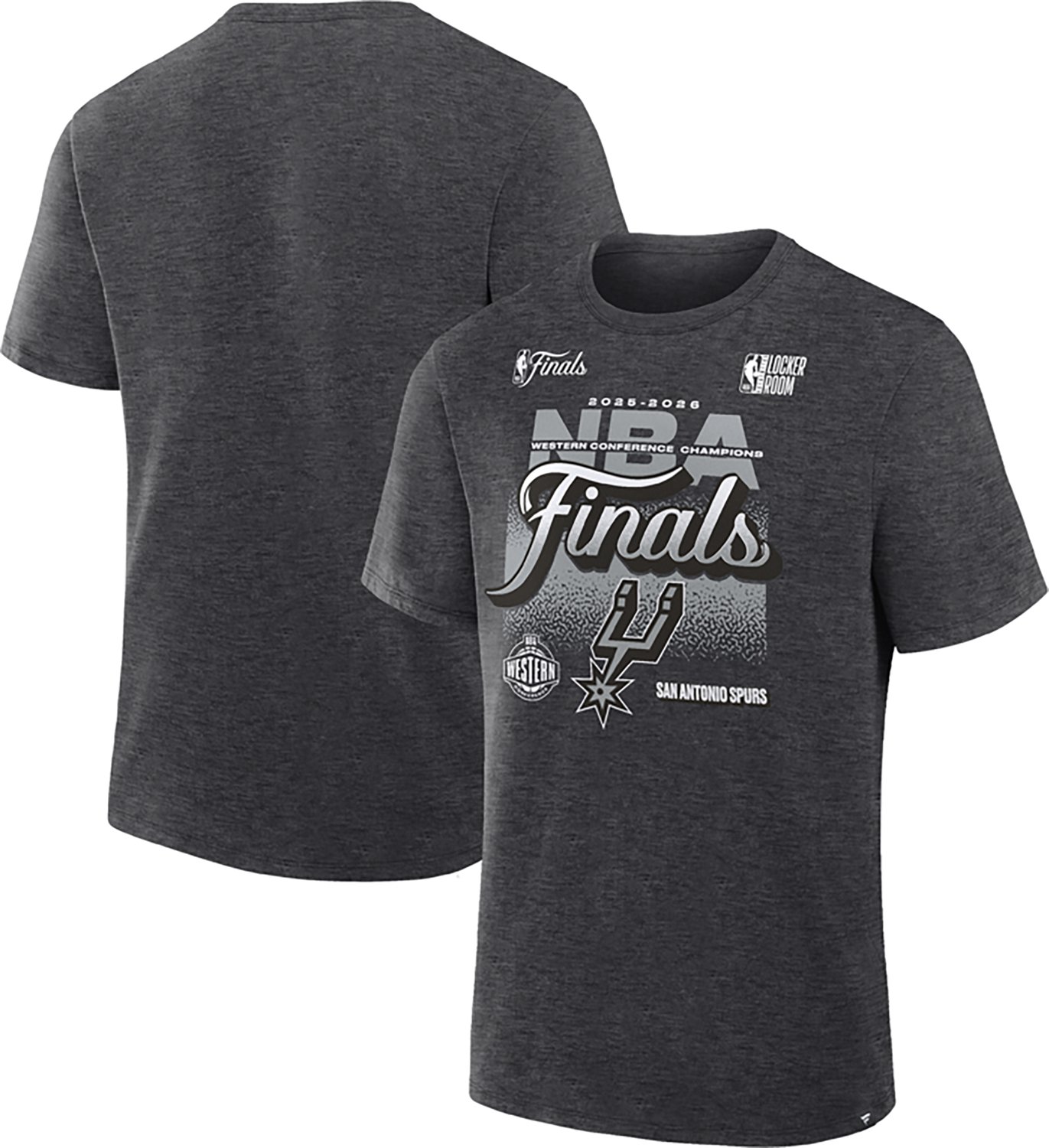 Fanatics Men's Spurs 2025-2026 Western Conference Champions Locker Room Short Sleeve T-Shirt - view number 3