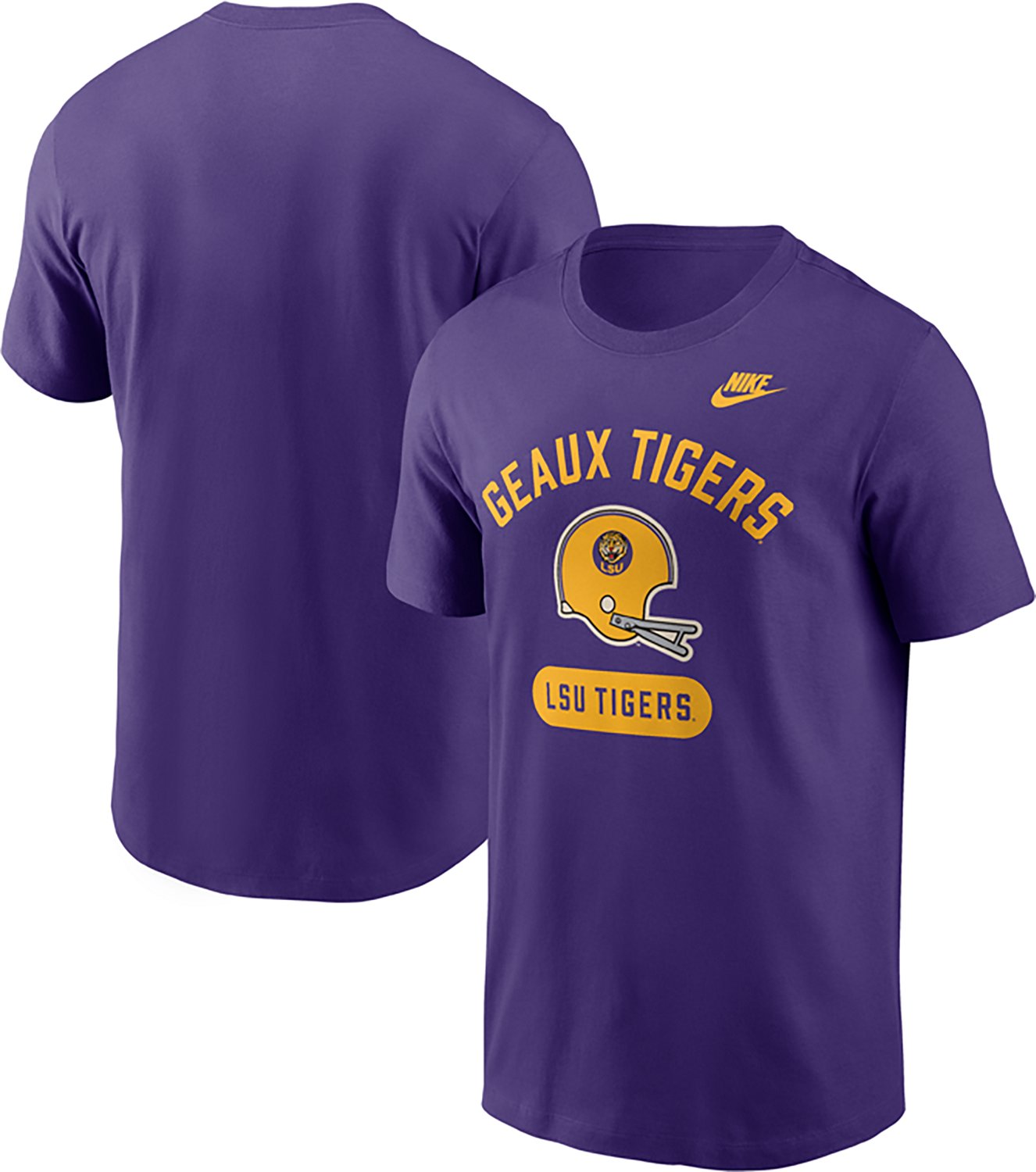 Nike Louisiana State University Football Helmet Legacy Graphic T-shirt - view number 3
